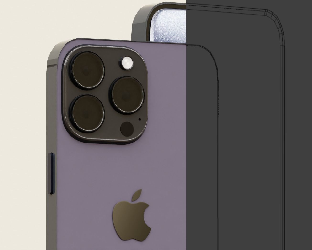 Iphone 15 Props 3D Model Free low-poly 3D model_3