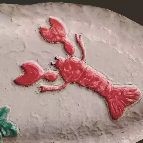 Ceramic serving dish with sea animal detail Zara Home