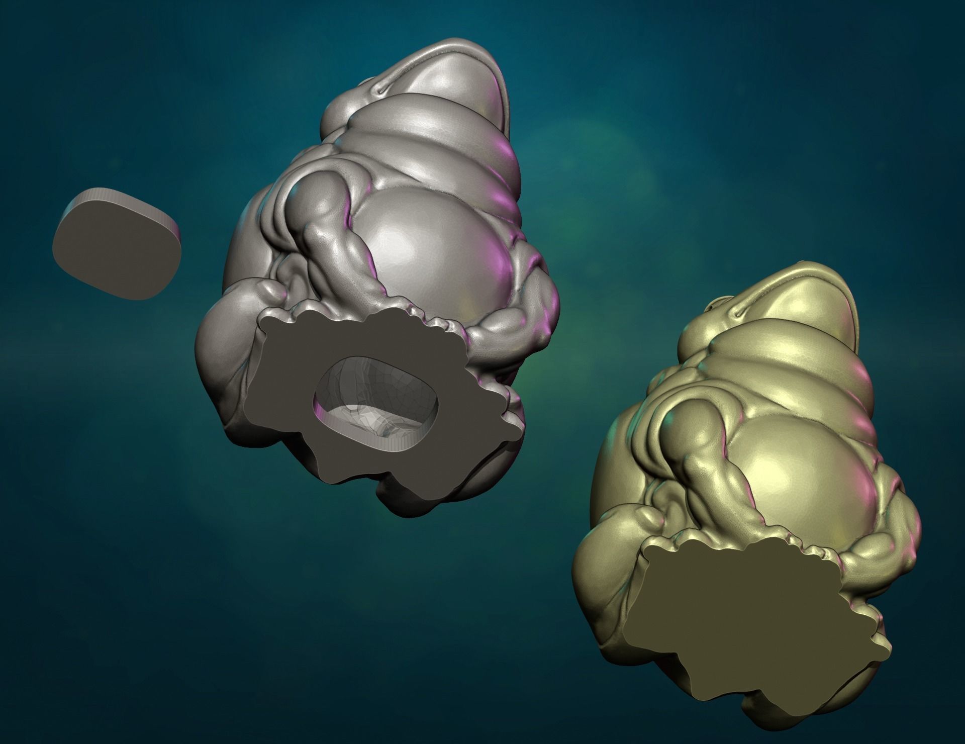 Fat Toad Frog 3D print model_13