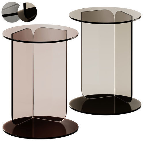 Picasso glass coffee table by Santalucia Mobili 3D model