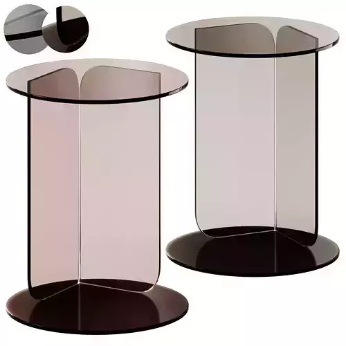 Picasso glass coffee table by Santalucia Mobili 3D model
