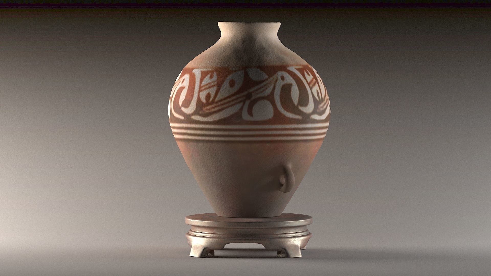 ancient pottery antique vase old statue houseware porcelain 3D model_1