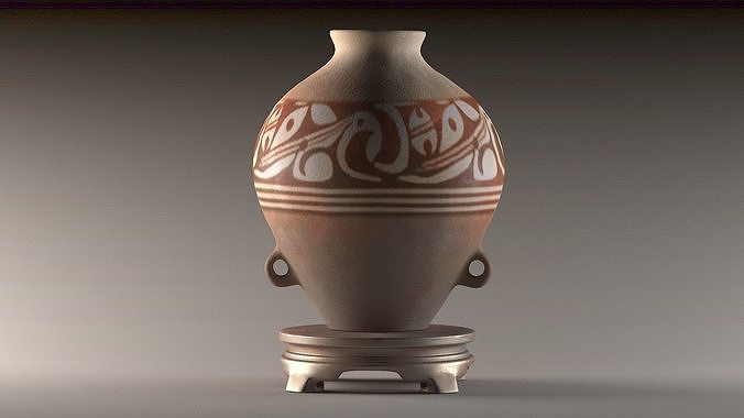 ancient pottery antique vase old statue houseware porcelain 3D model