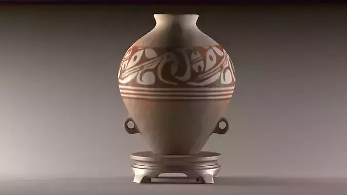 ancient pottery antique vase old statue houseware porcelain 3D model