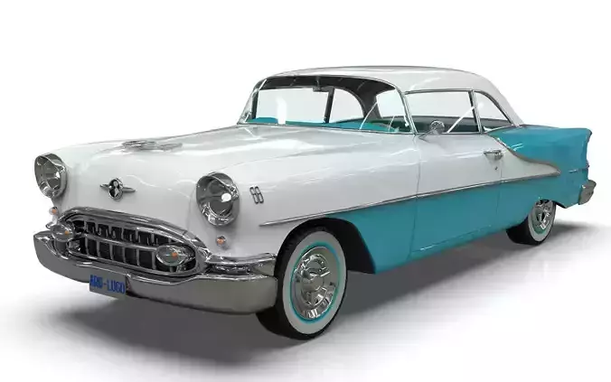 Oldsmobile 88 Coupe 1955 Low-poly 3D model