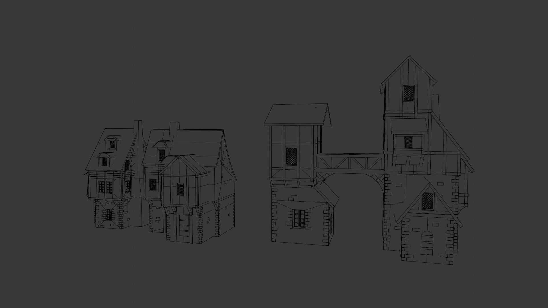 House Pack 3D Model Low-poly 3D model_17