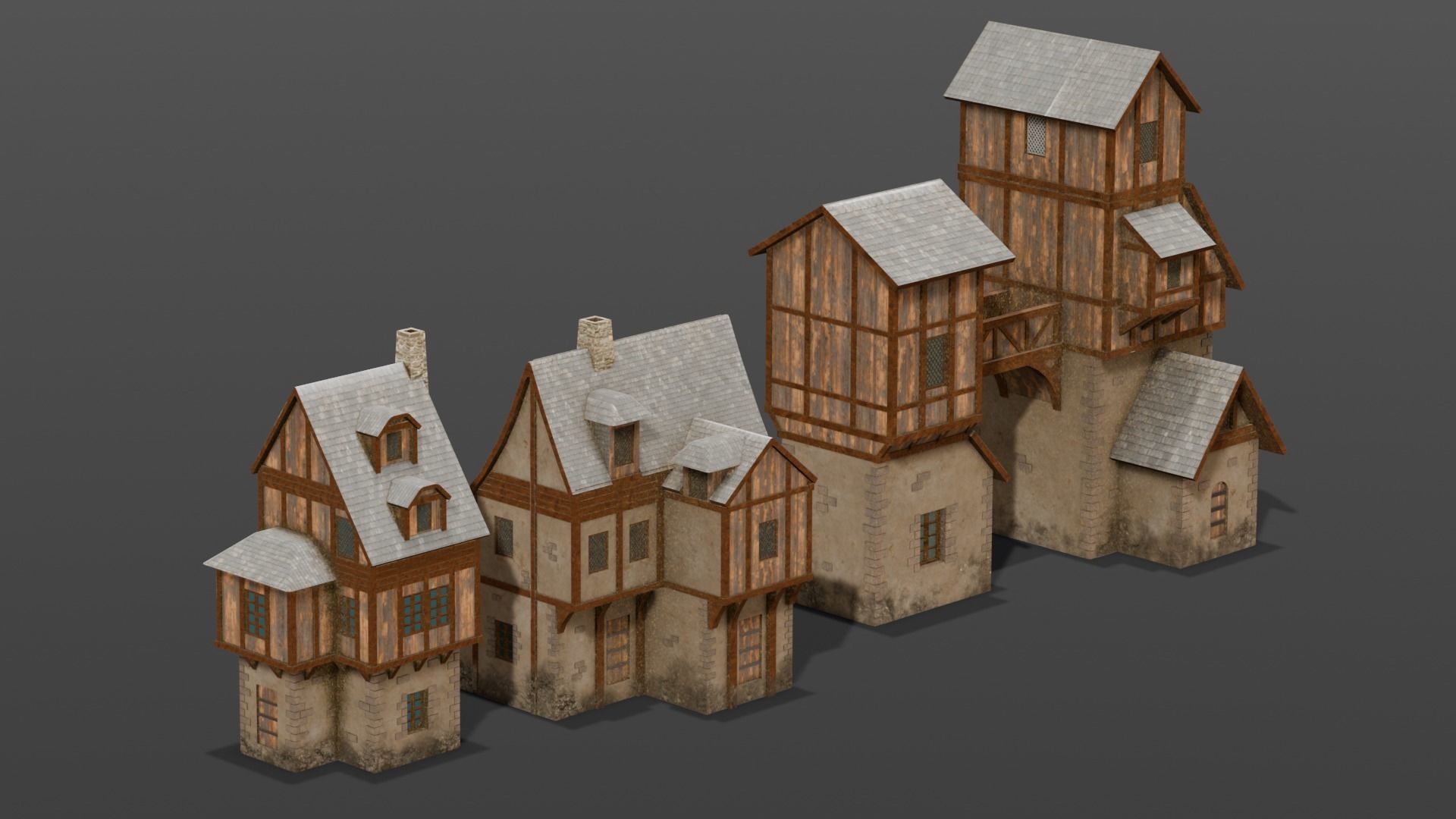 House Pack 3D Model Low-poly 3D model_22