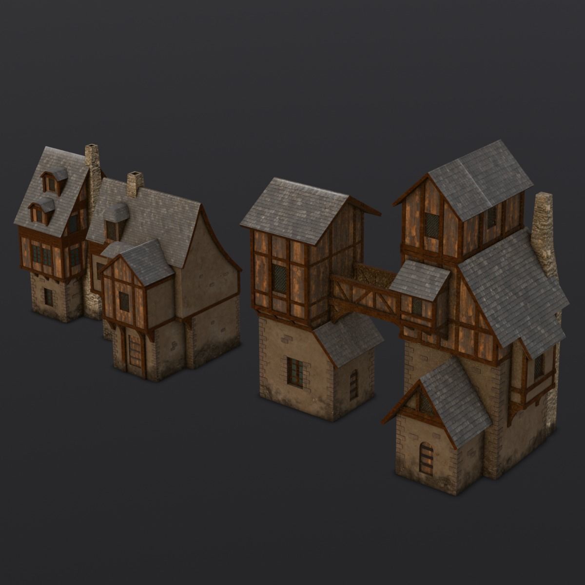 House Pack 3D Model Low-poly 3D model_12