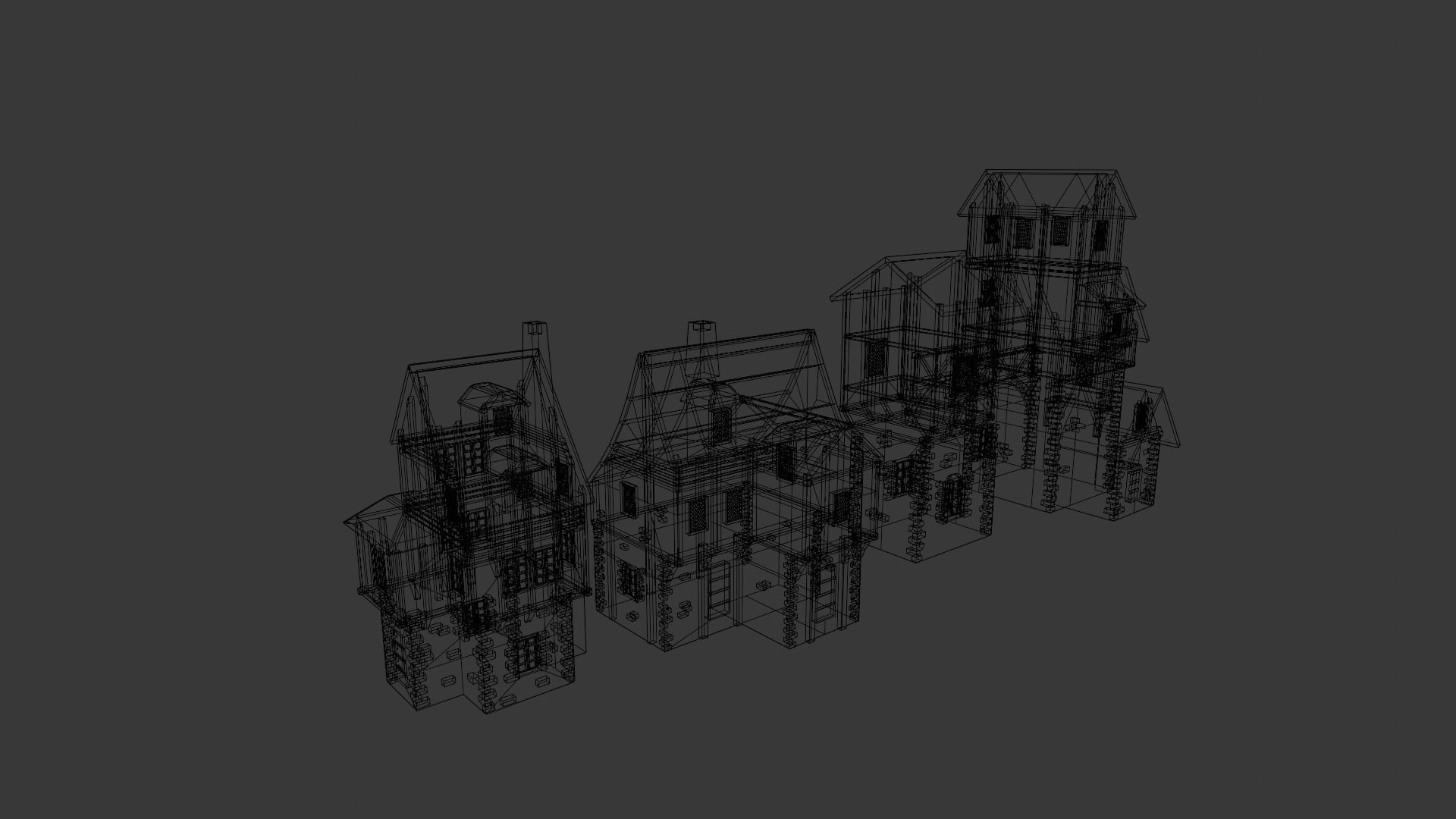 House Pack 3D Model Low-poly 3D model_5