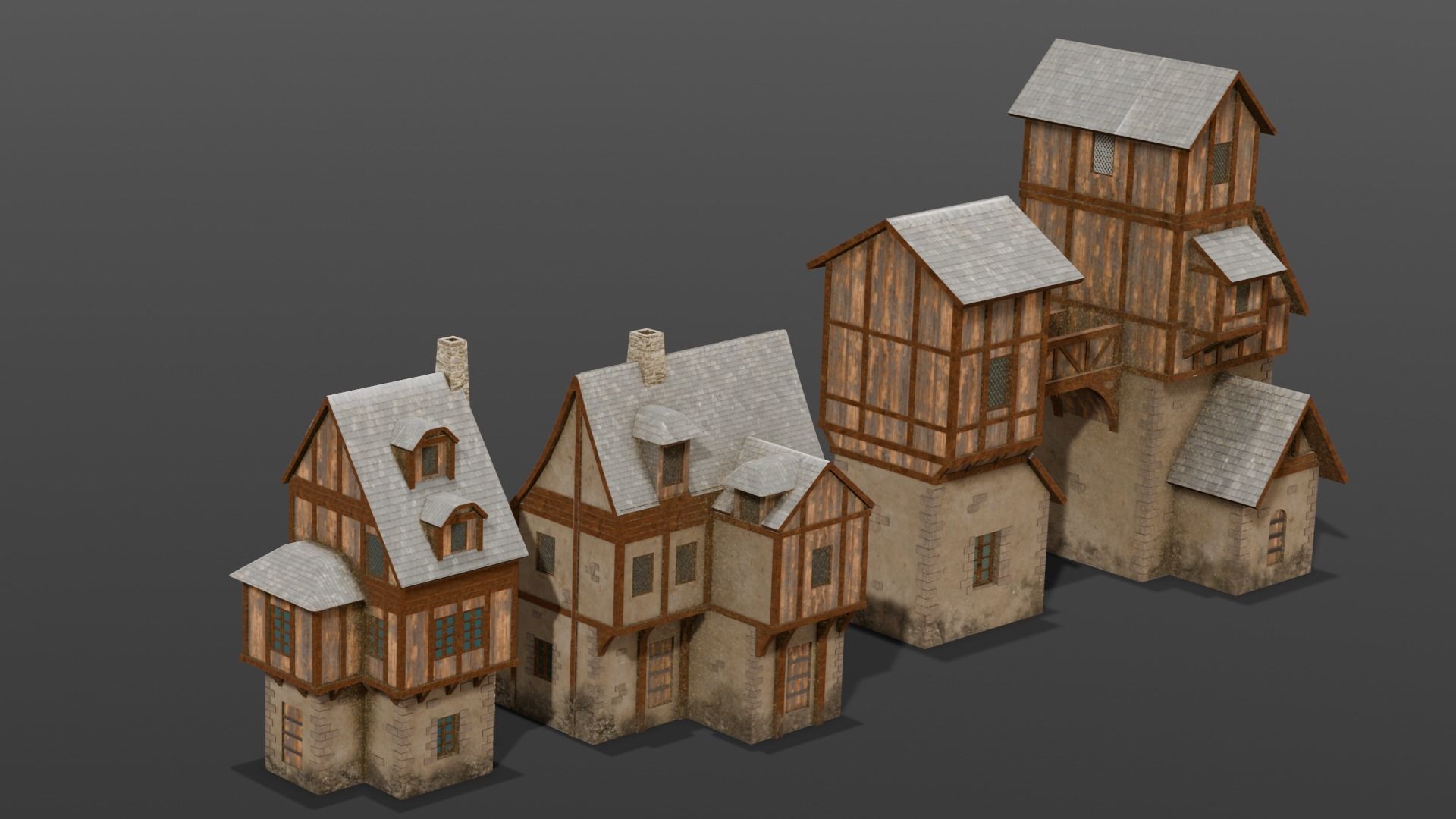 House Pack 3D Model Low-poly 3D model_13