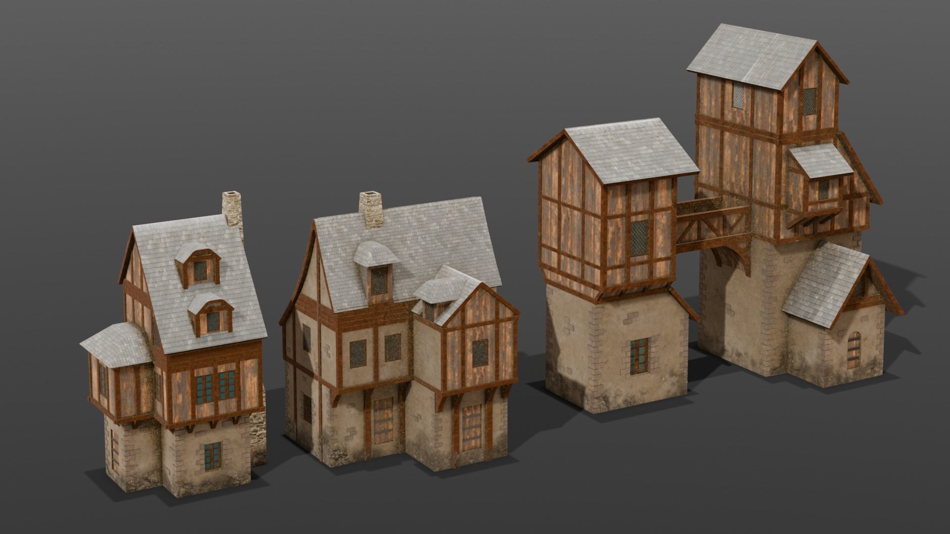 House Pack 3D Model Low-poly 3D model_21