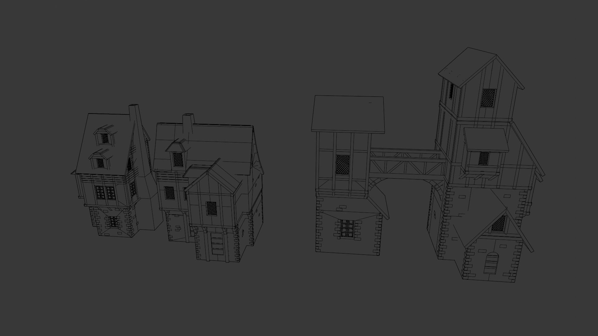 House Pack 3D Model Low-poly 3D model_8