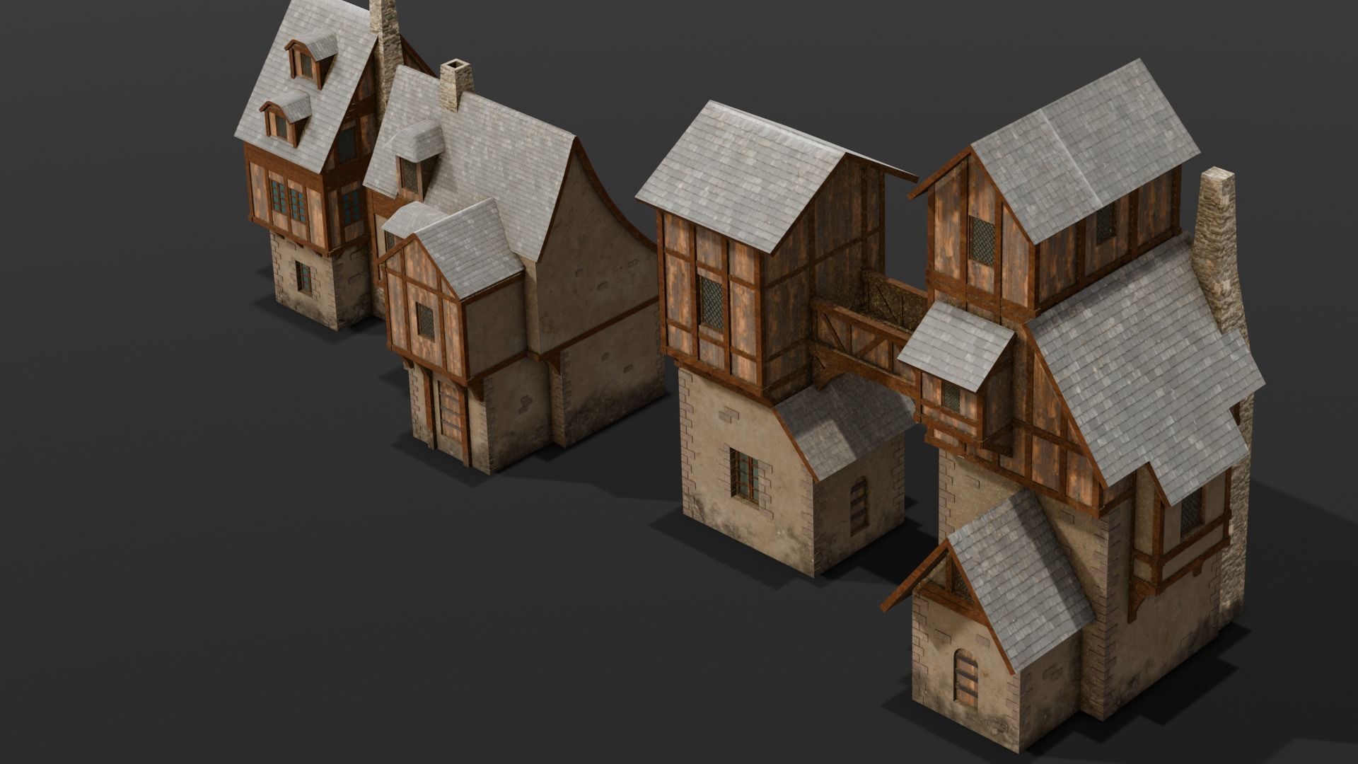 House Pack 3D Model Low-poly 3D model_19