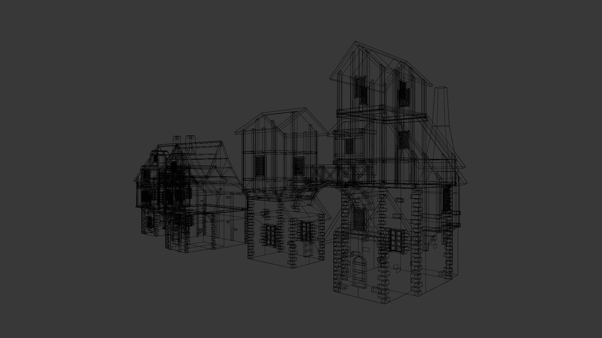 House Pack 3D Model Low-poly 3D model_15