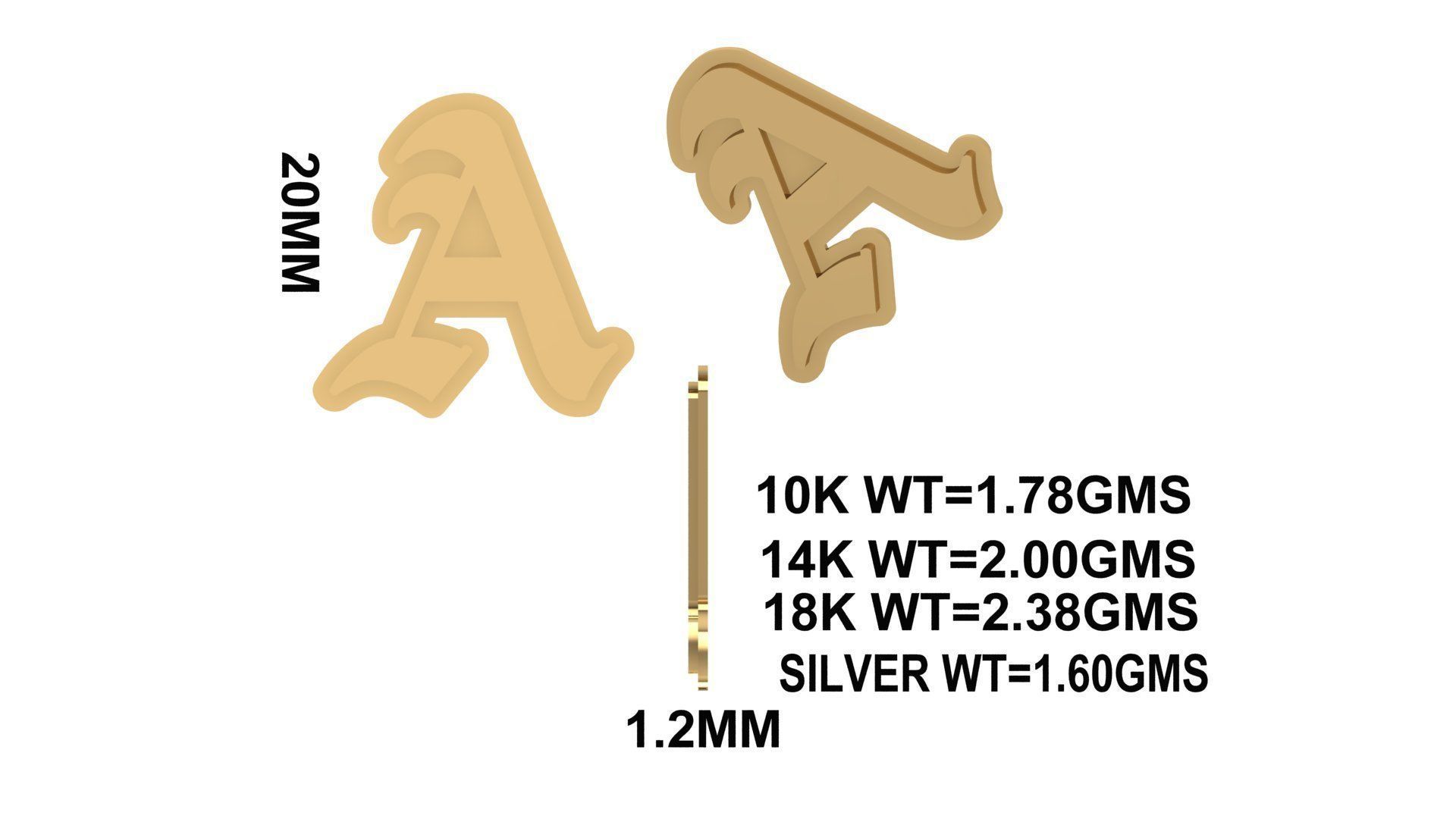 A PENDANT 3D print model_1