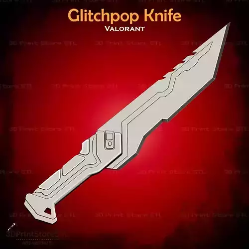 Glitchpop Knife Cosplay Valorant - STL File