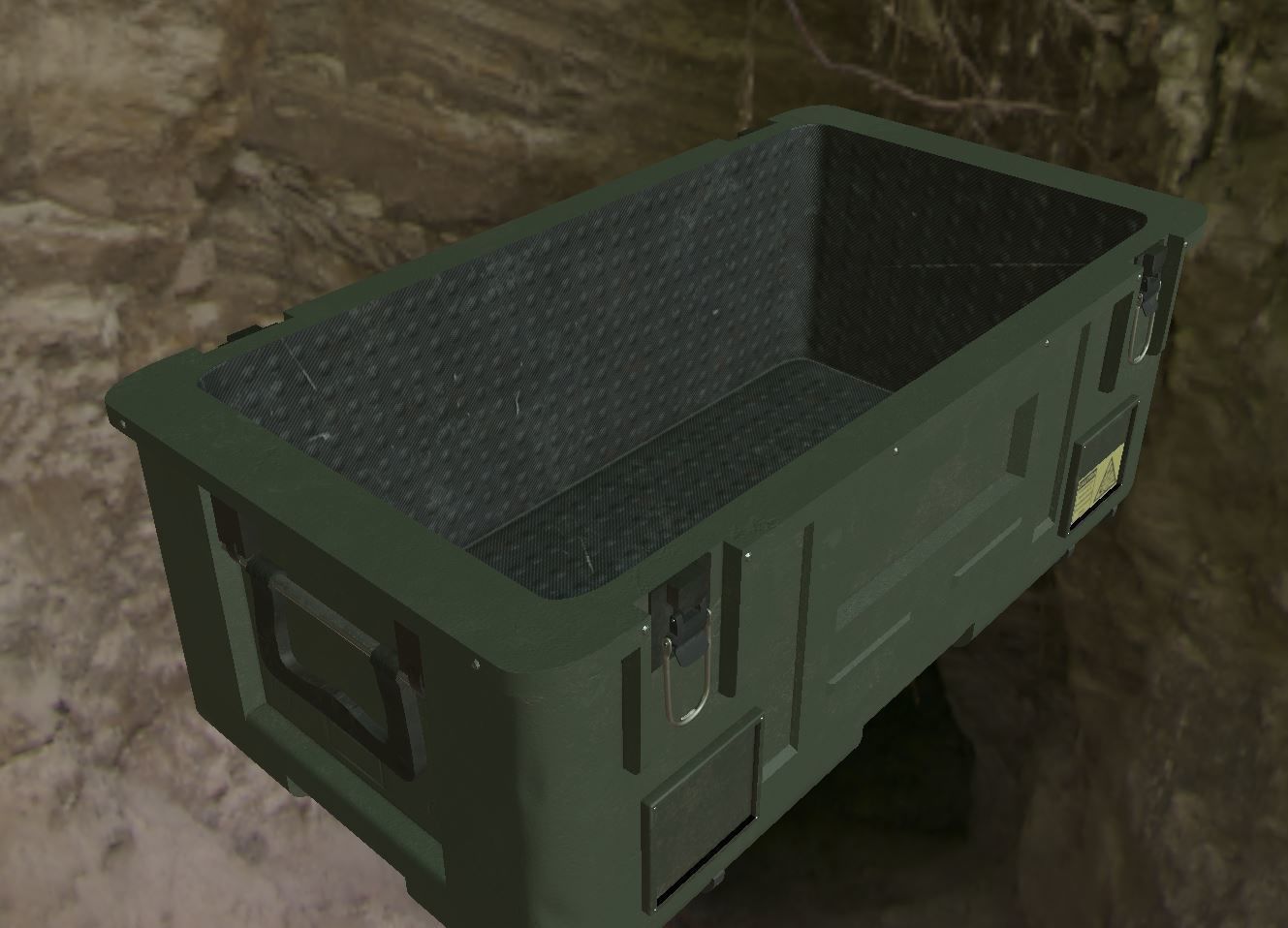 Military Crate     PBR    Game Ready Asset Low-poly 3D model_1
