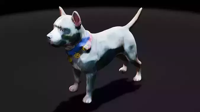 Pakistani Pitbull dog model free download Free low-poly 3D model