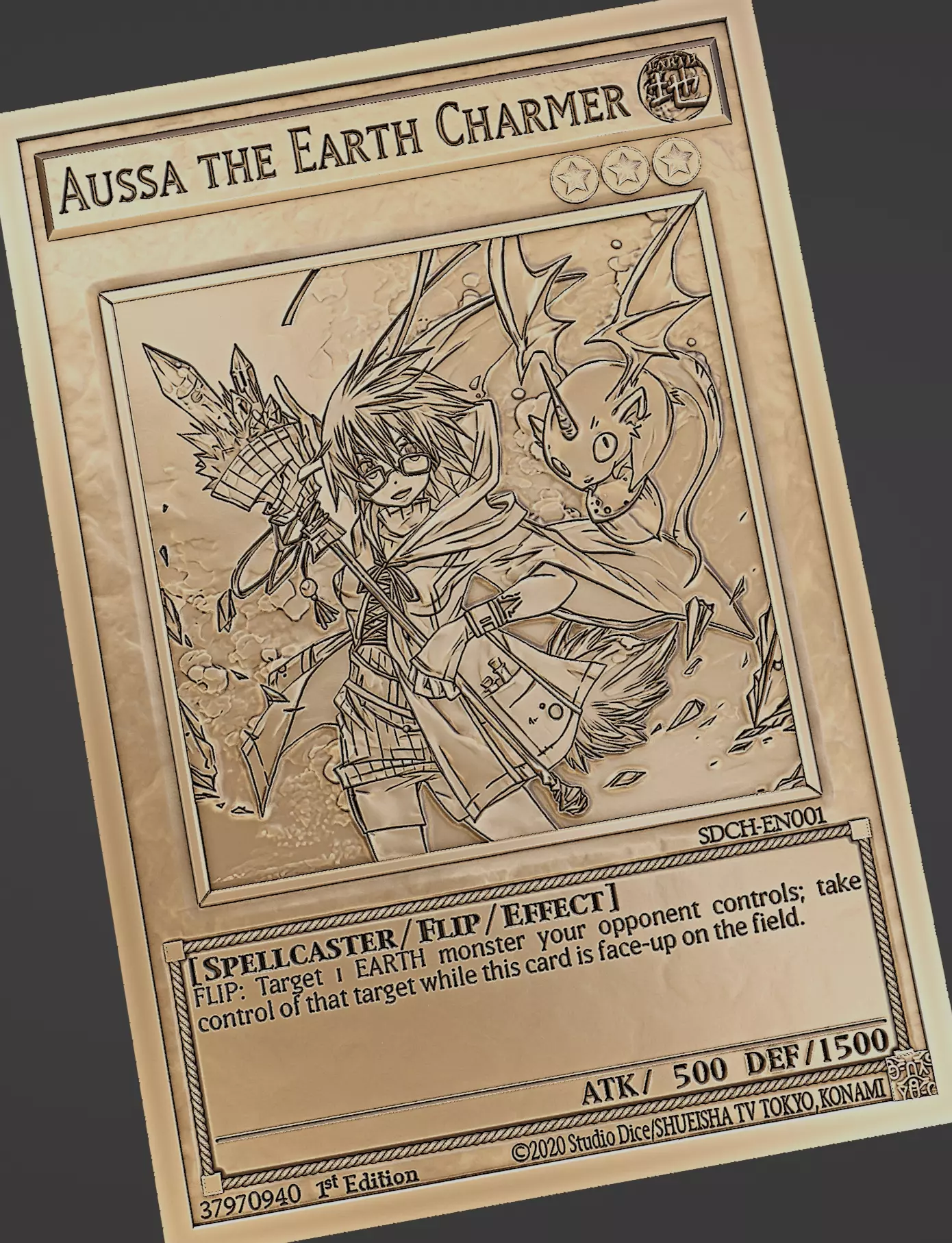 AUSSA THE EARTH CHARMER - YU-GI-OH 3D print model