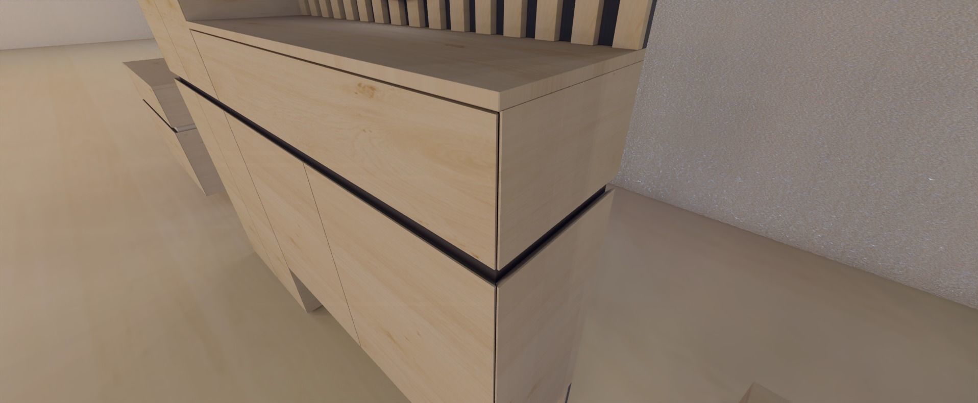 Modern Furniture set 3D model_8