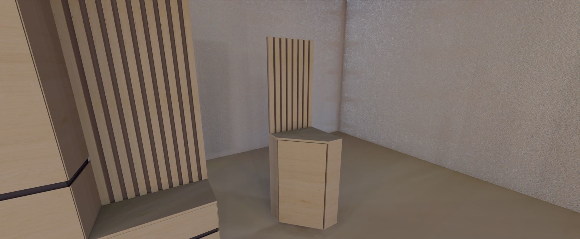 Modern Furniture set 3D model_7