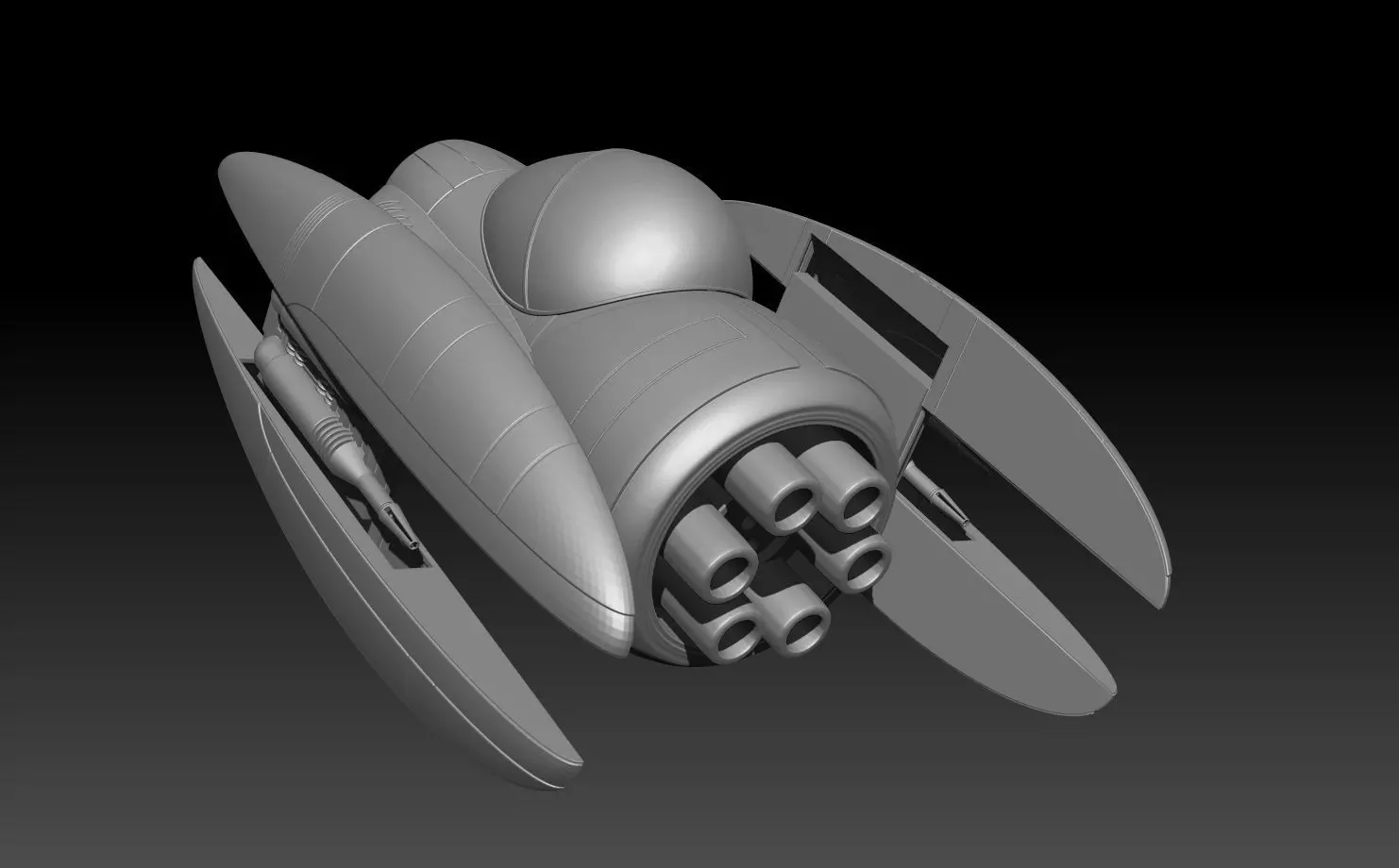 P-83 Star Snub Fighter 3D print model