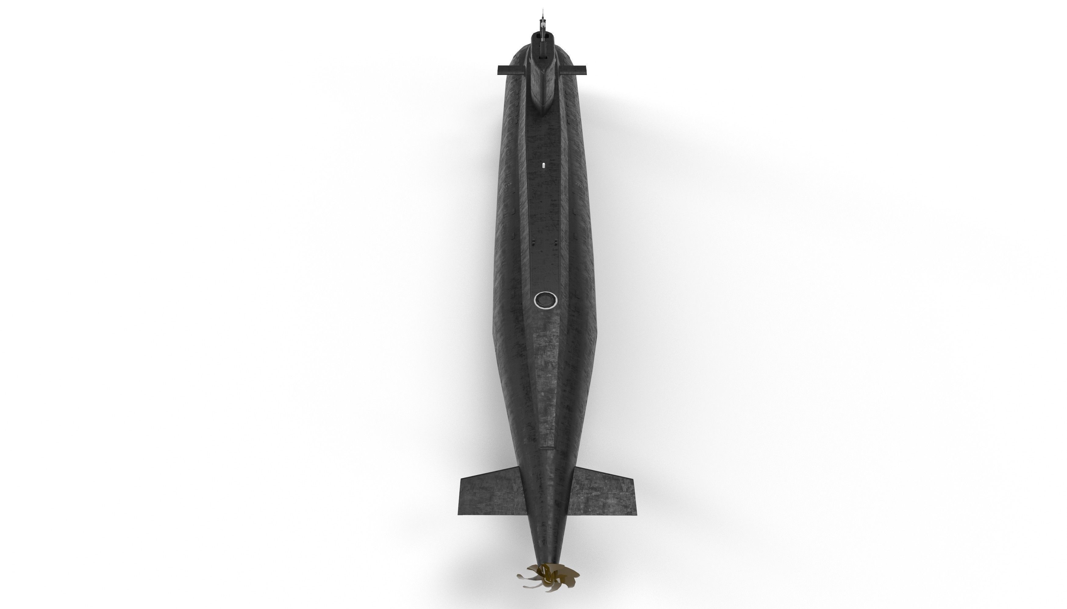 kilo class submarine Low-poly 3D model_14