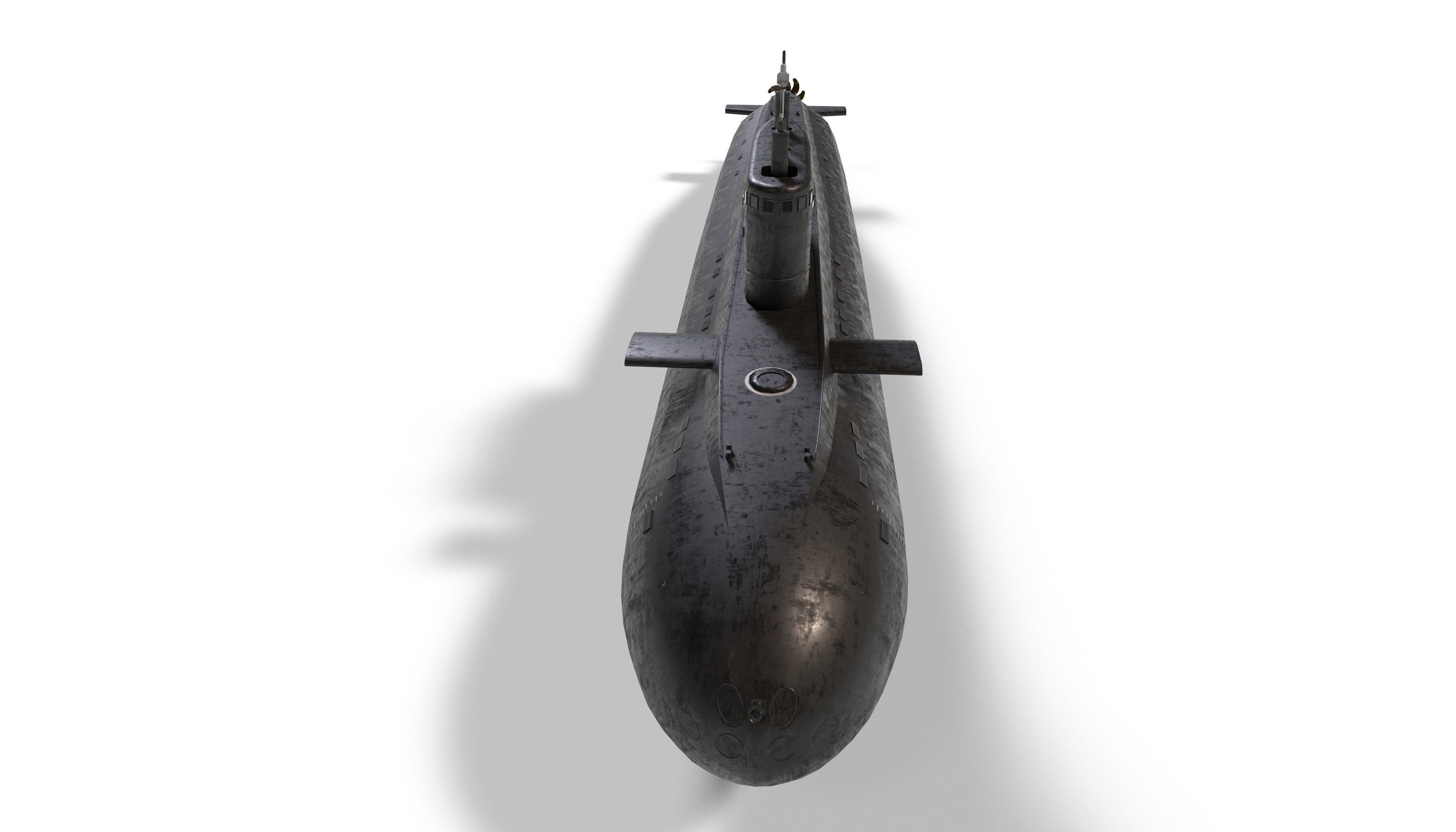kilo class submarine Low-poly 3D model_1