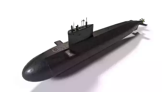 kilo class submarine Low-poly 3D model