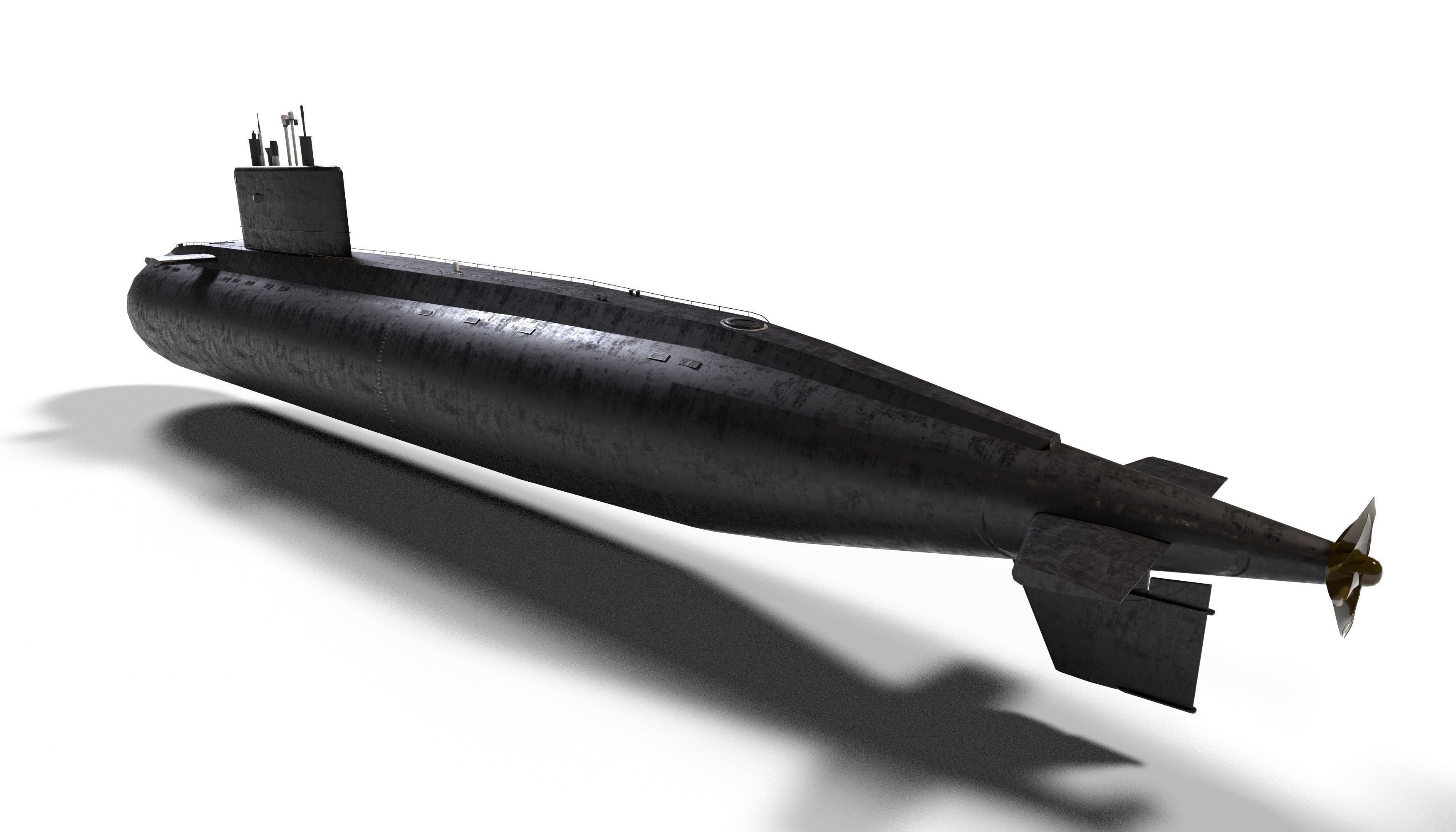 kilo class submarine Low-poly 3D model_22