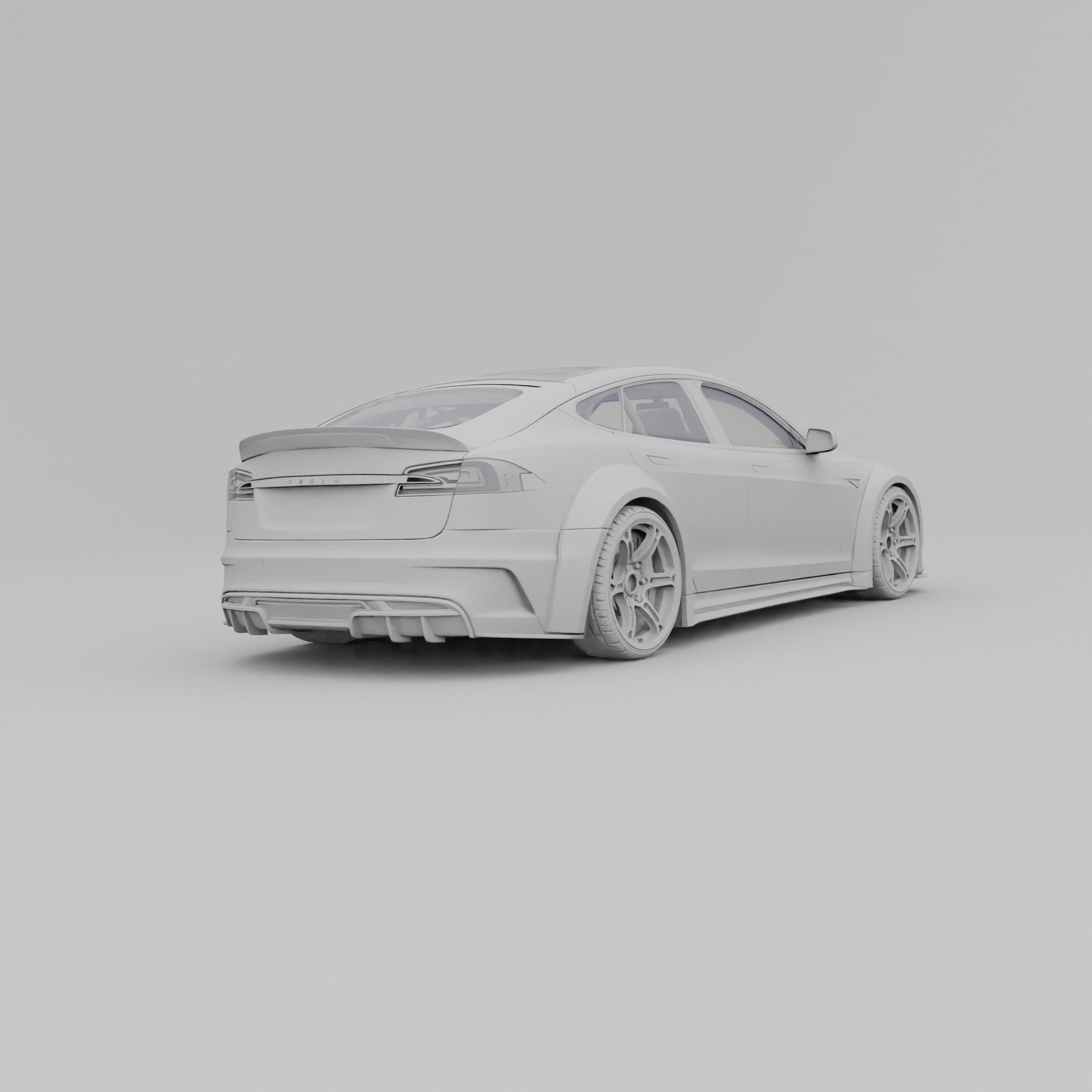 Tesla Model S Prior Design 3D model_6