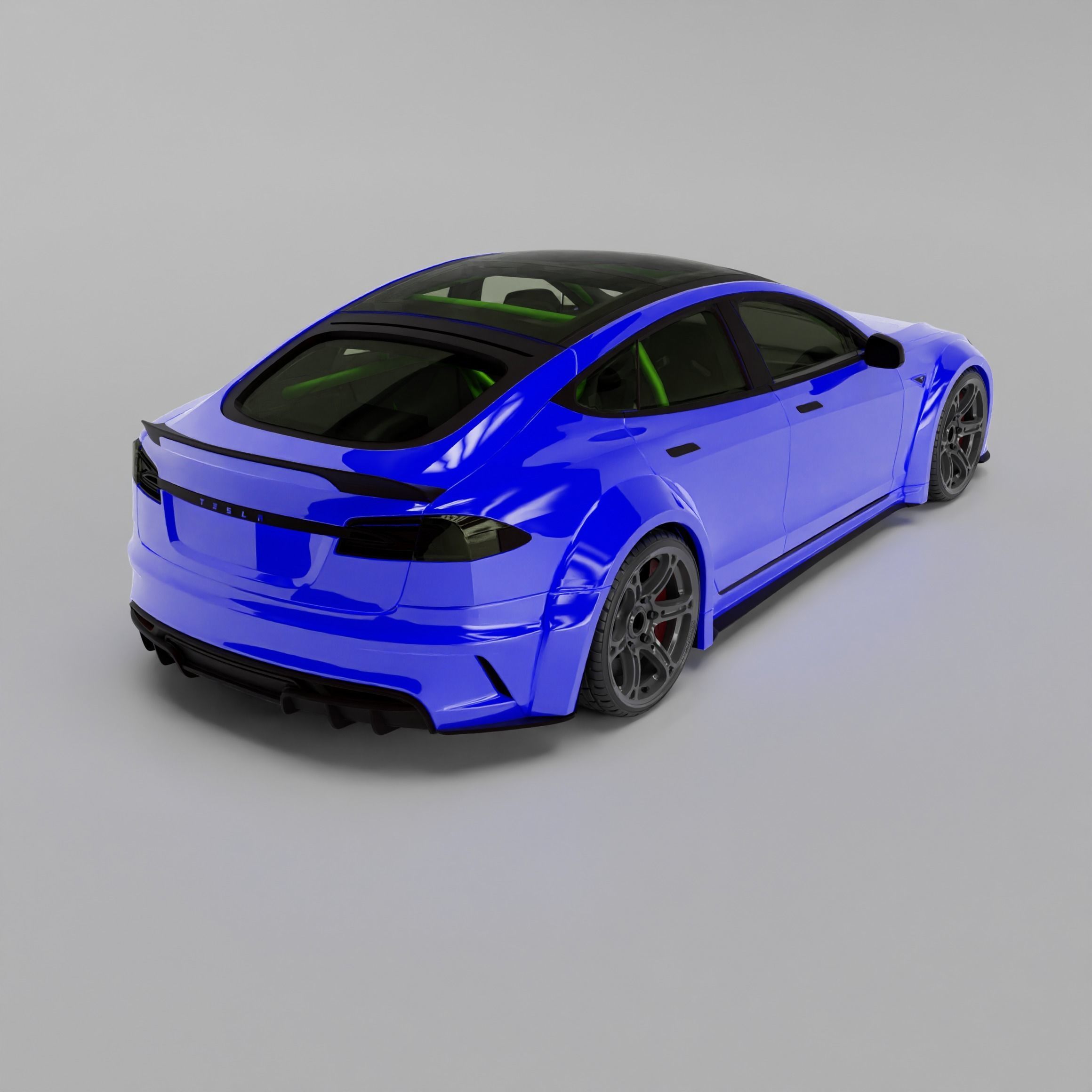 Tesla Model S Prior Design 3D model_4