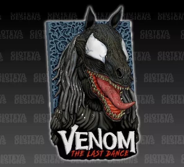 Venom The Last Dance Venomized Horse 3D model_0