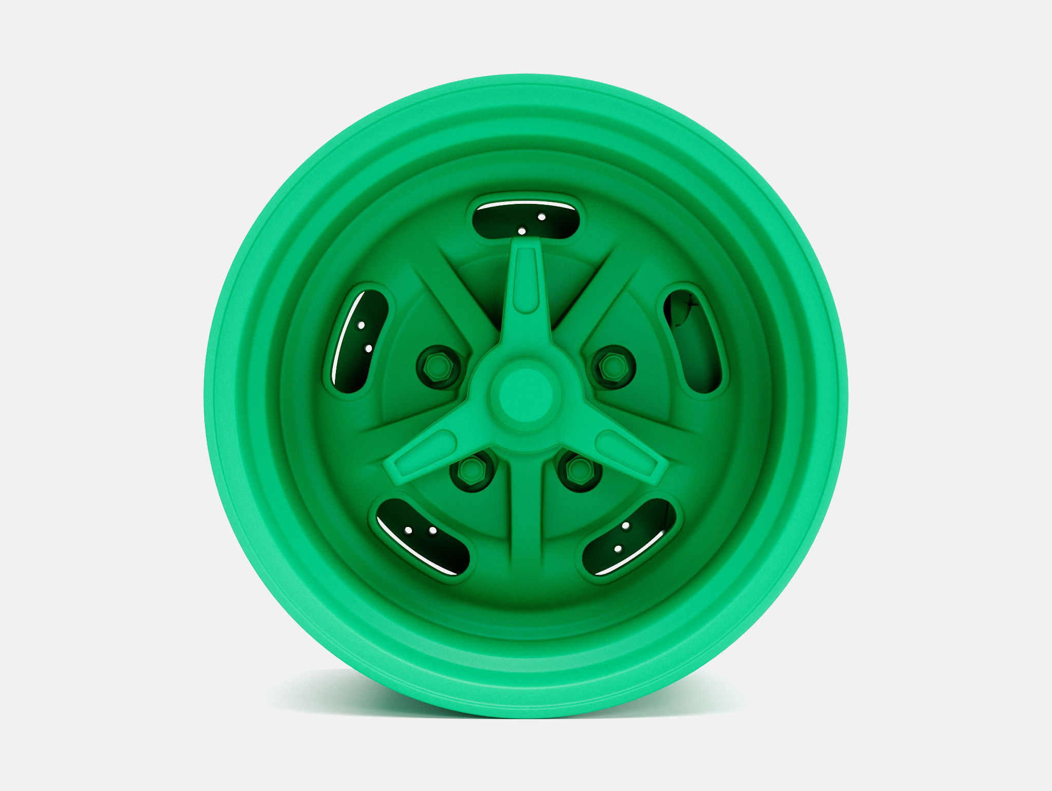 15x10 Kidney Bean Wheel and Brake 3D print model_1