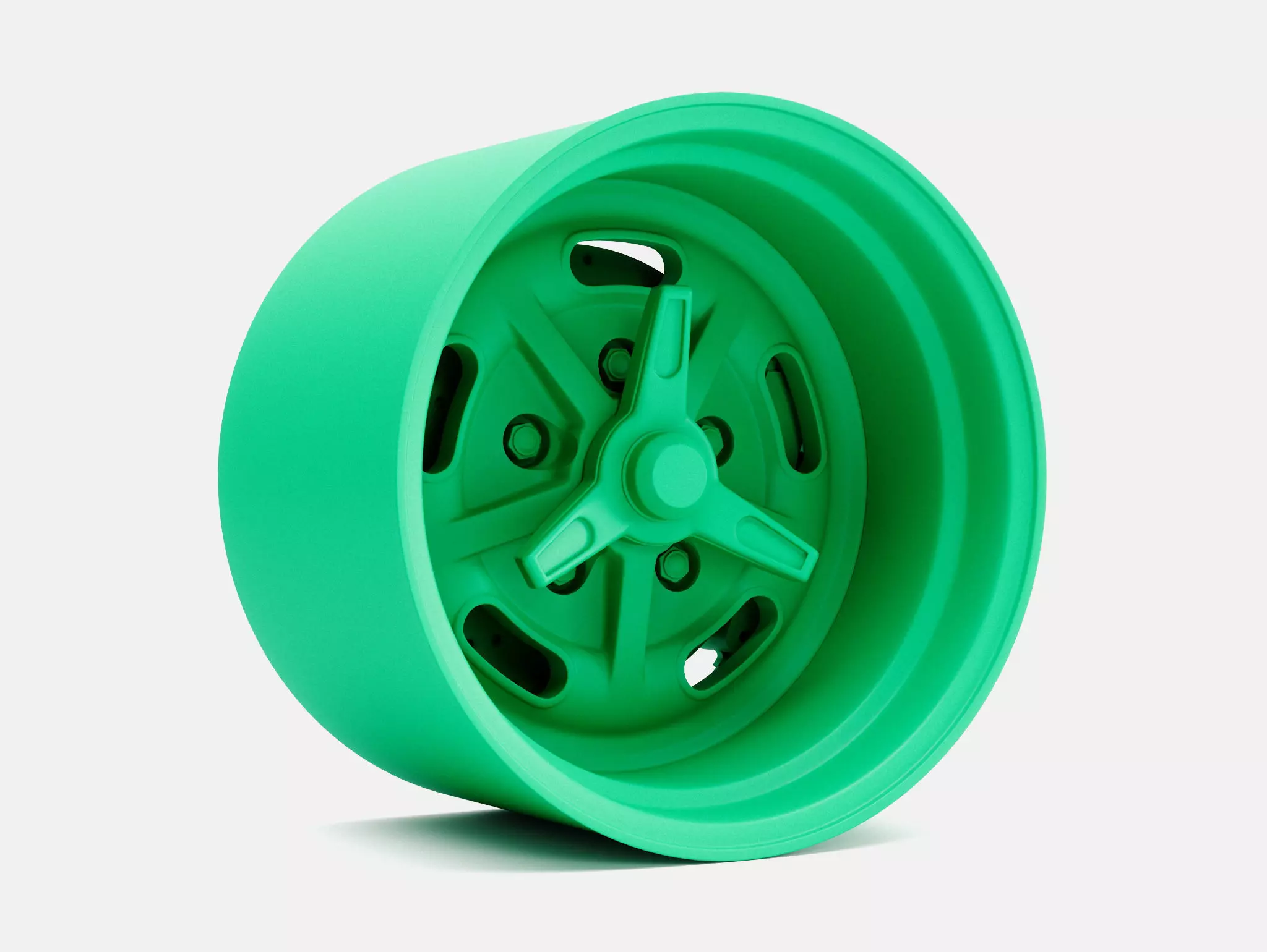 15x10 Kidney Bean Wheel and Brake 3D print model_0