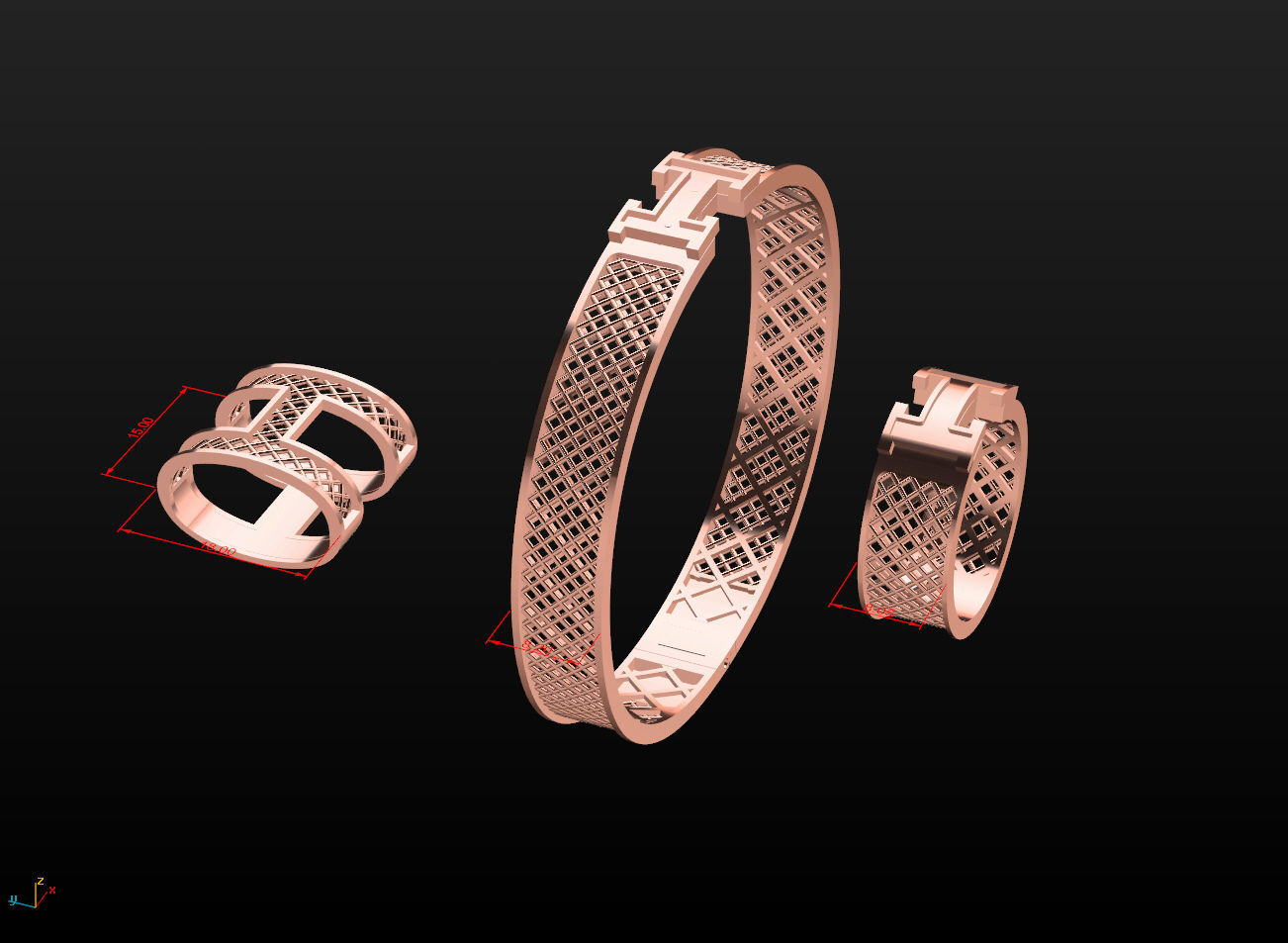 hermes set  3D print model_1