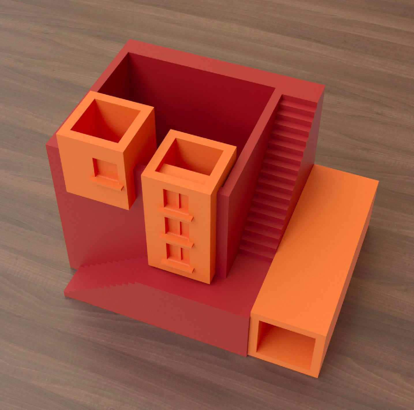 Lulino Mini House Pot Free 3D print model_3