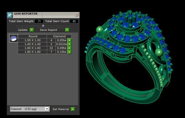 stylish ring for daimonds 3D print model_16