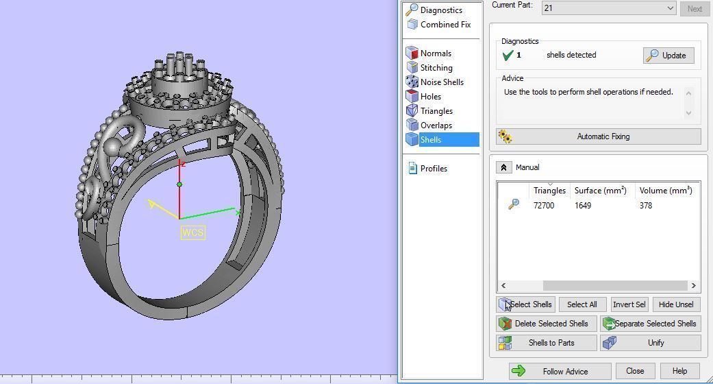 stylish ring for daimonds 3D print model_18
