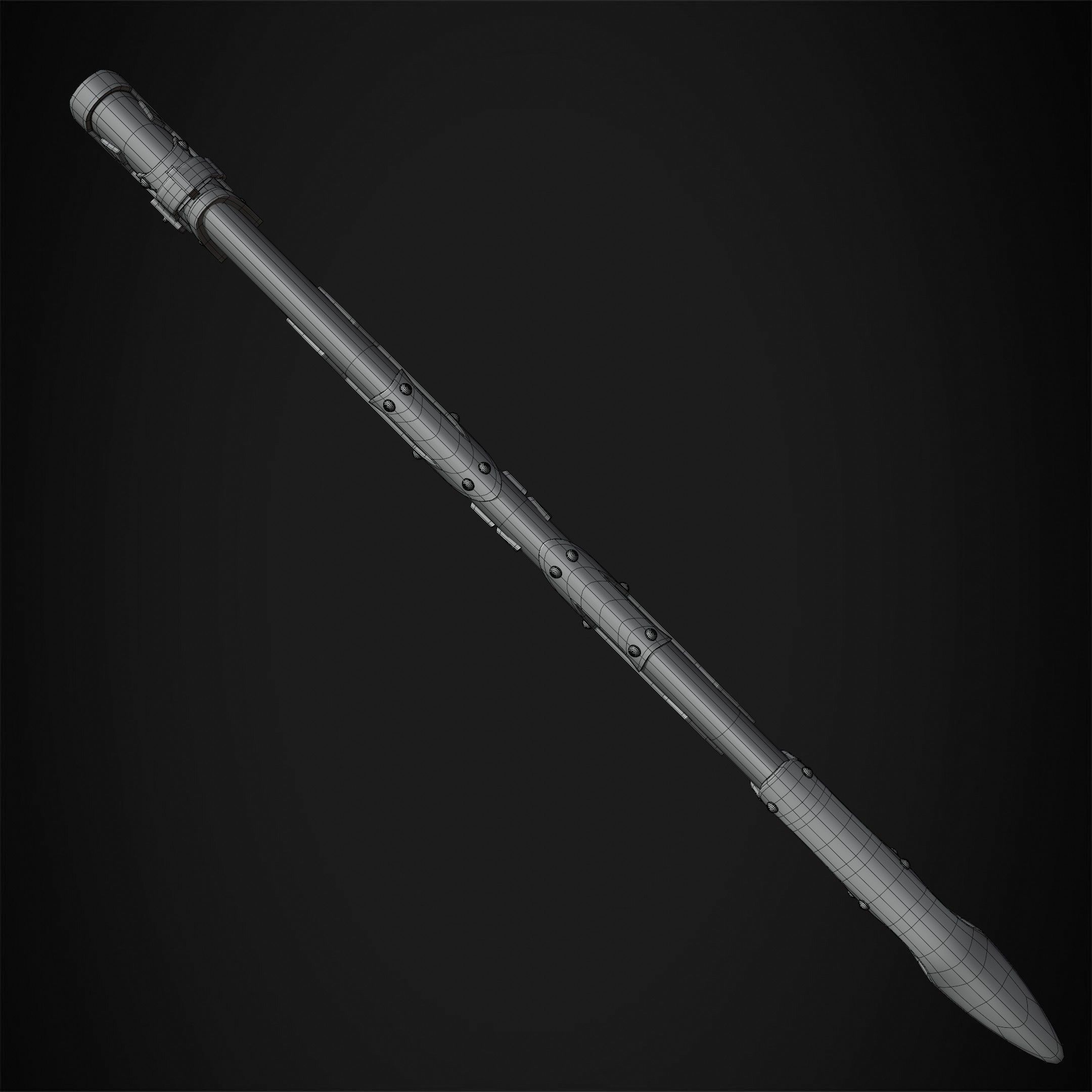 Zelda Tears of the Kingdom Link Master Scabbard for Cosplay 3D print model_15