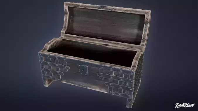 MEDIEVAL - Chest 01 - LOW POLY