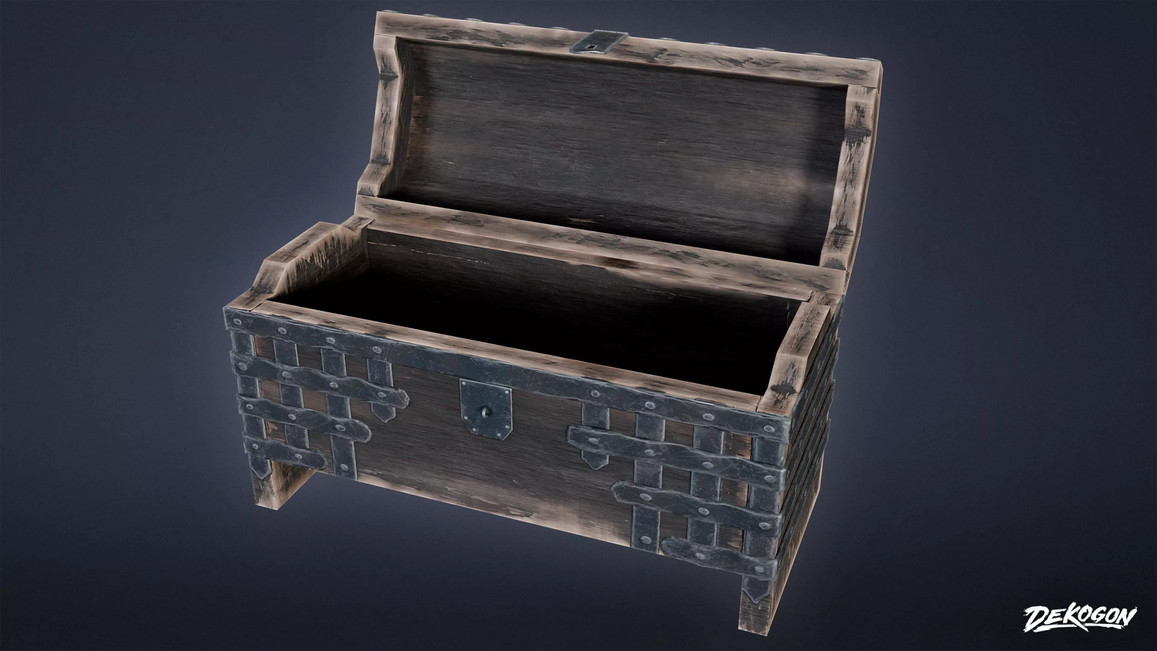 MEDIEVAL - Chest 01 - LOW POLY Low-poly 3D model