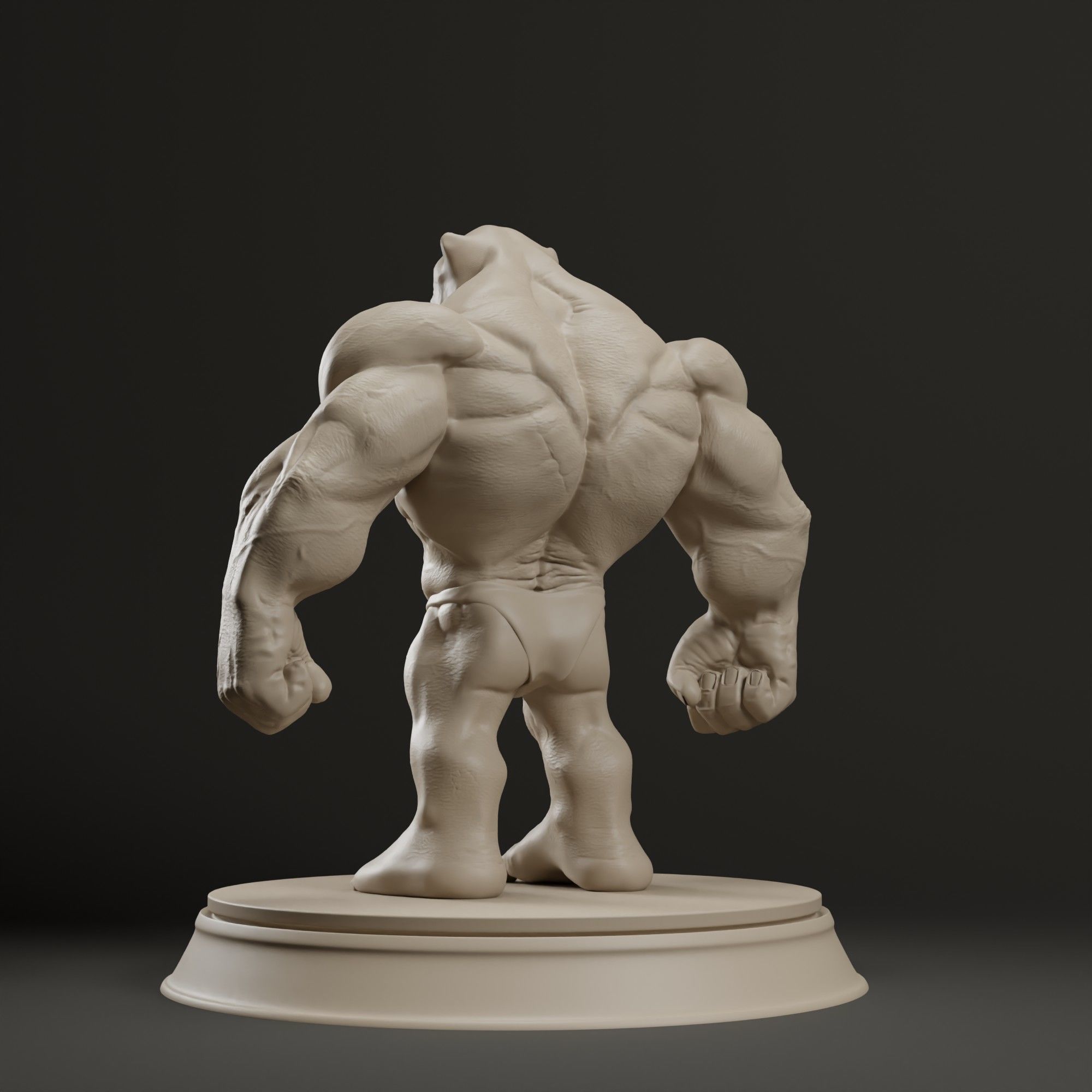 Bodybuilder Boss Dog 3D print model_13