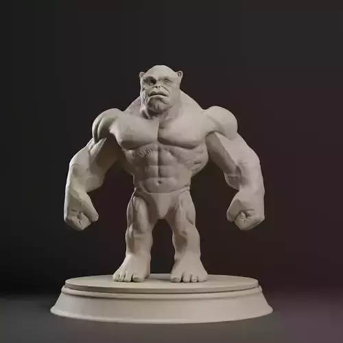 Bodybuilder Boss Dog  3D print model