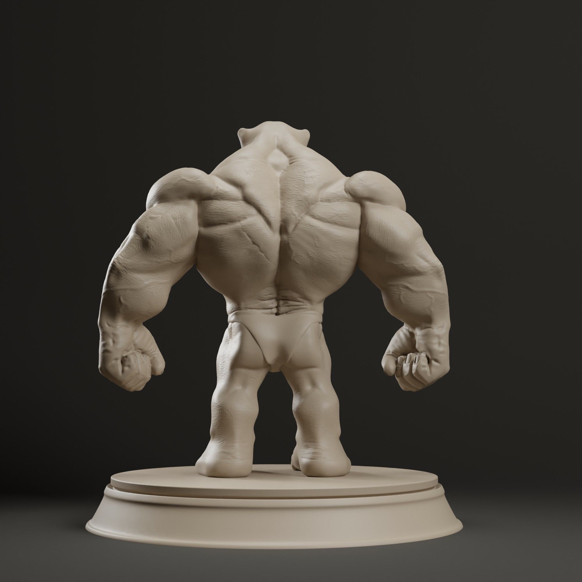 Bodybuilder Boss Dog 3D print model_14