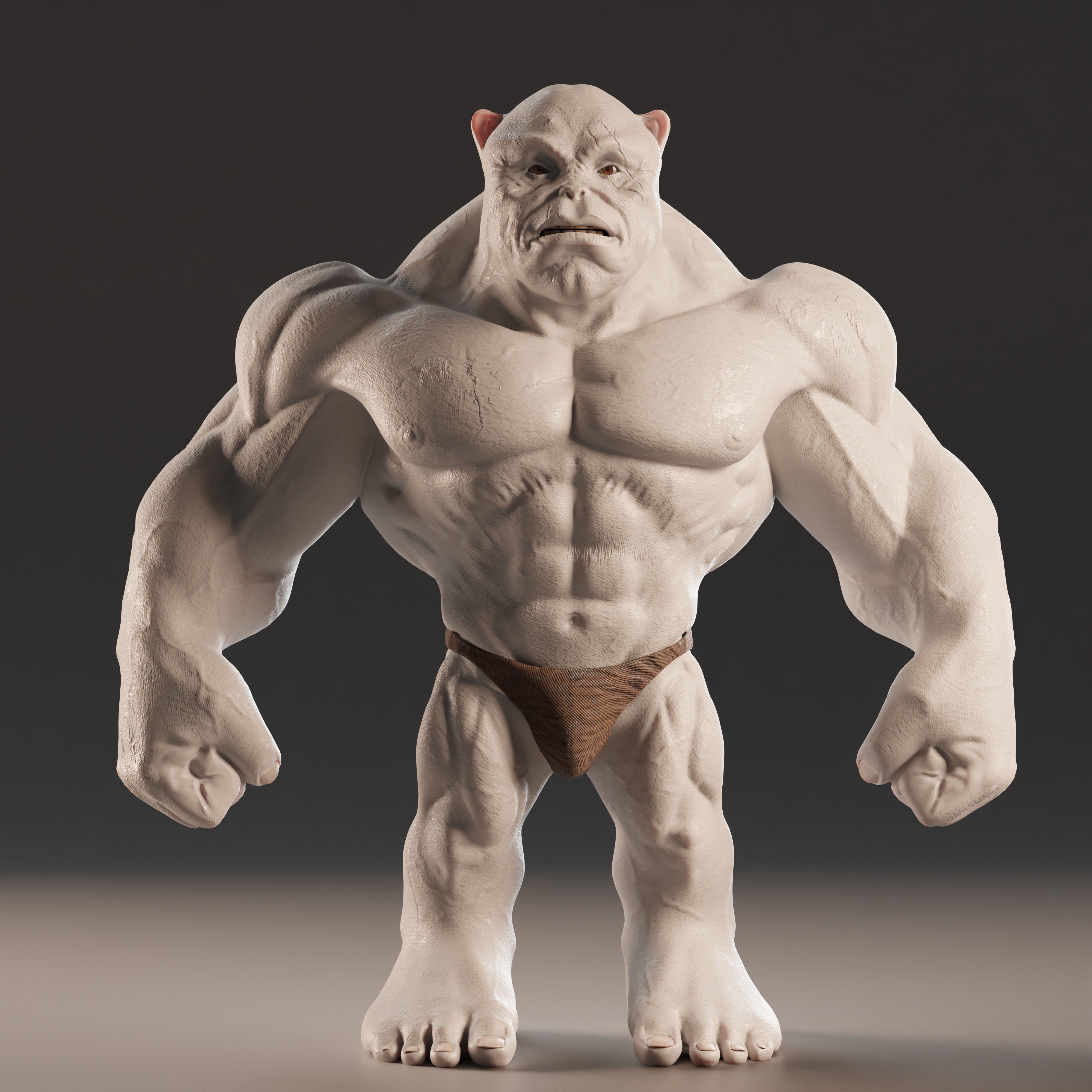 Bodybuilder Boss Dog 3D print model_19