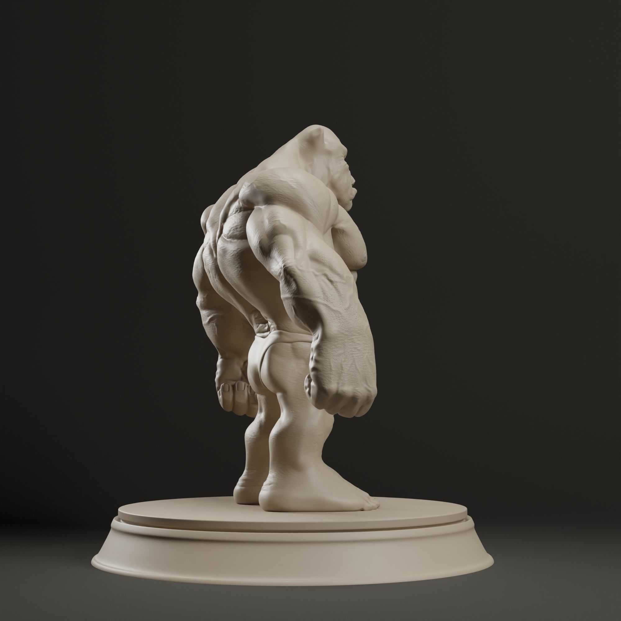 Bodybuilder Boss Dog 3D print model_16