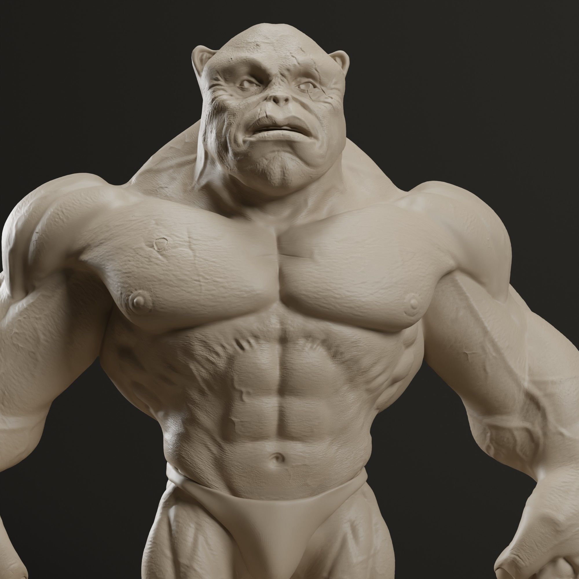 Bodybuilder Boss Dog 3D print model_1