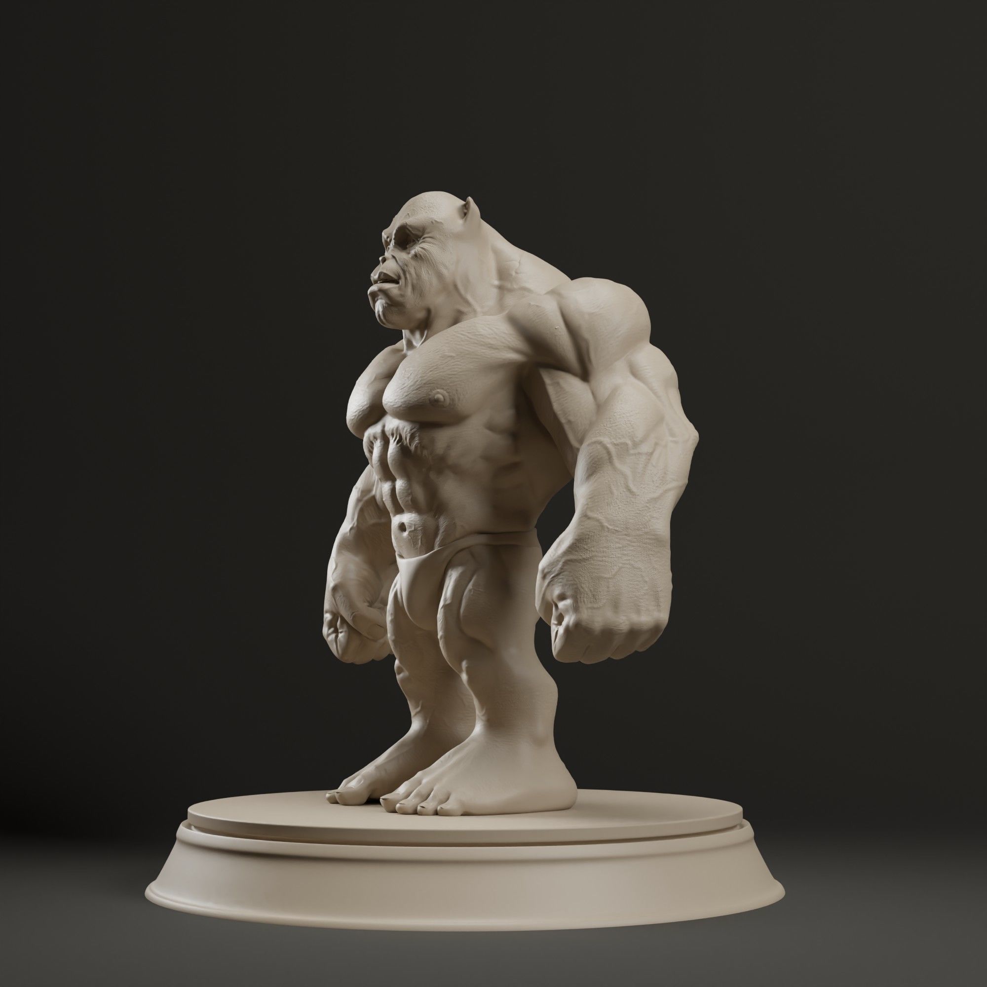 Bodybuilder Boss Dog 3D print model_5