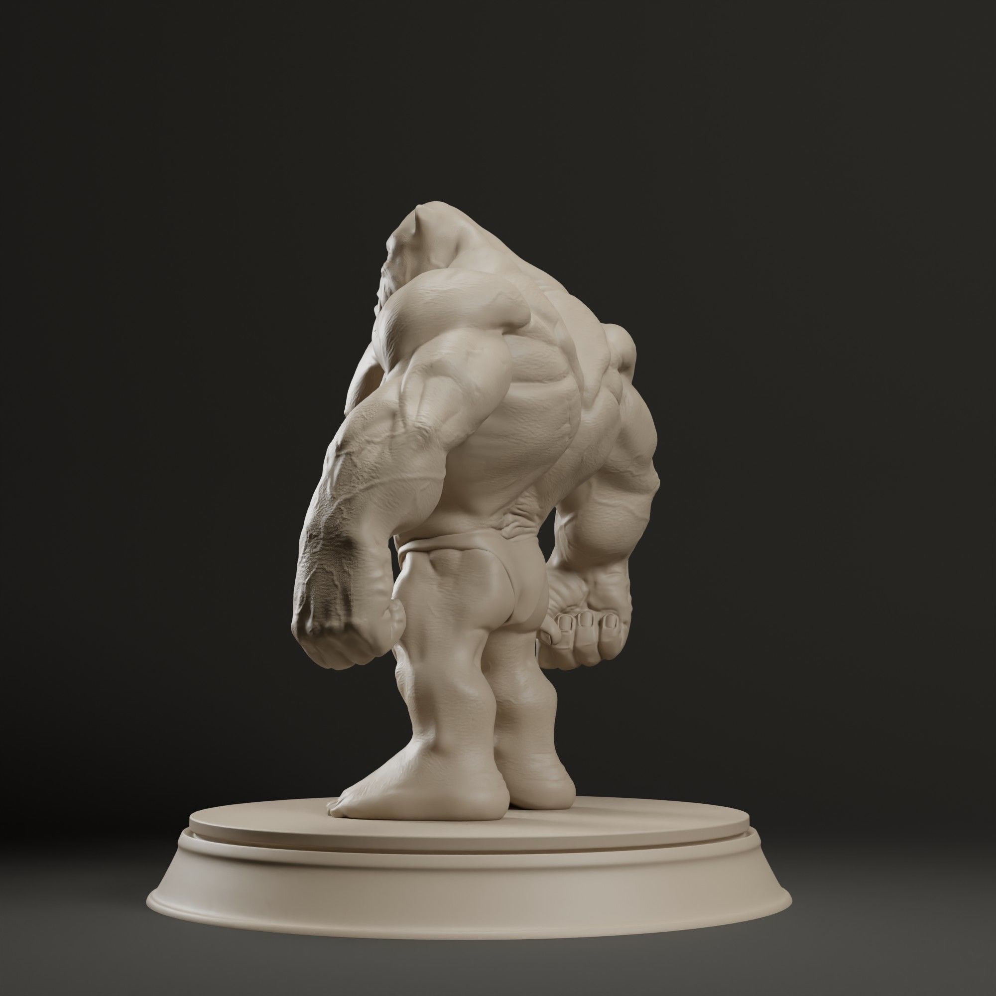 Bodybuilder Boss Dog 3D print model_7